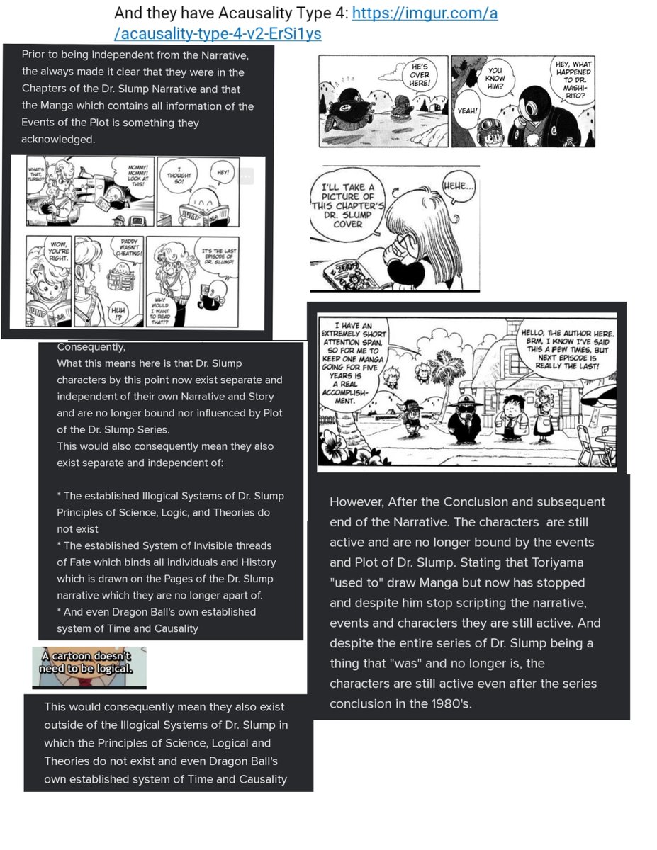 MvsCAnimated's tweet photo. @Anandan___ The hakai is not JUST existence erasure dumbass

It killed dr. Slump characters who survived their entire verse and concepts being erased including their narrative and plots being erased. A hakai killed them goku survivdd one (2/2) https://t.co/jjZAnv41AU