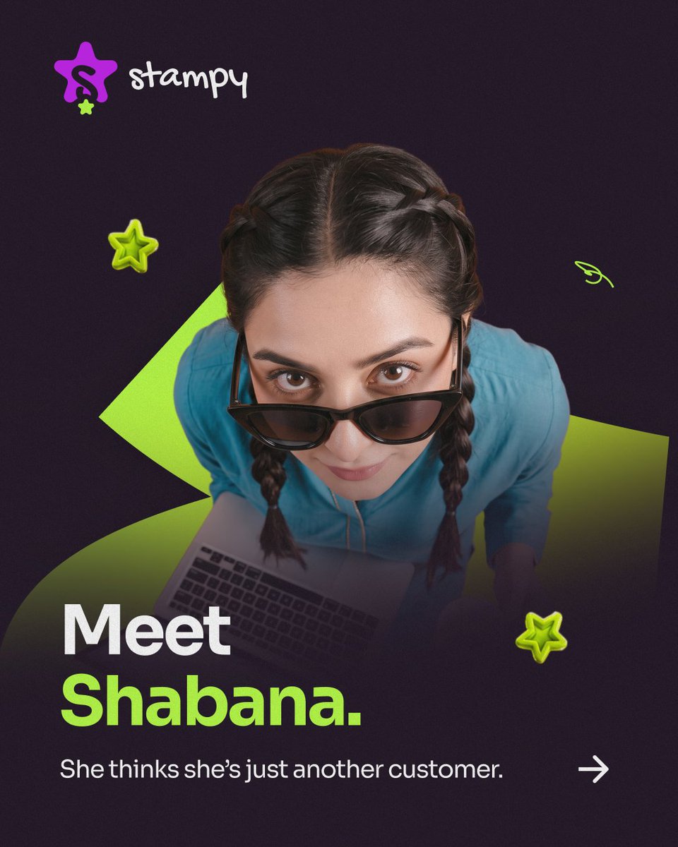 stampy_app's tweet photo. Every purchase tells a story. ✨

And with every purchase, your loyalty gets you closer to rewards you love. 💛
Meet Shabana: She shops, earns, and gets rewarded. Just like you can. 😉 https://t.co/9AvT0J2GgS