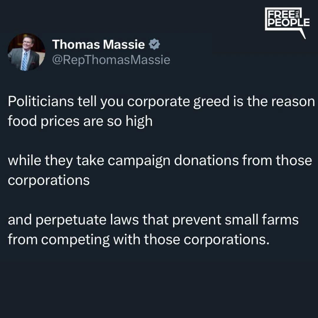 MaryRuwart's tweet photo. Thomas Massie makes a good point… https://t.co/HcST2CaR7M