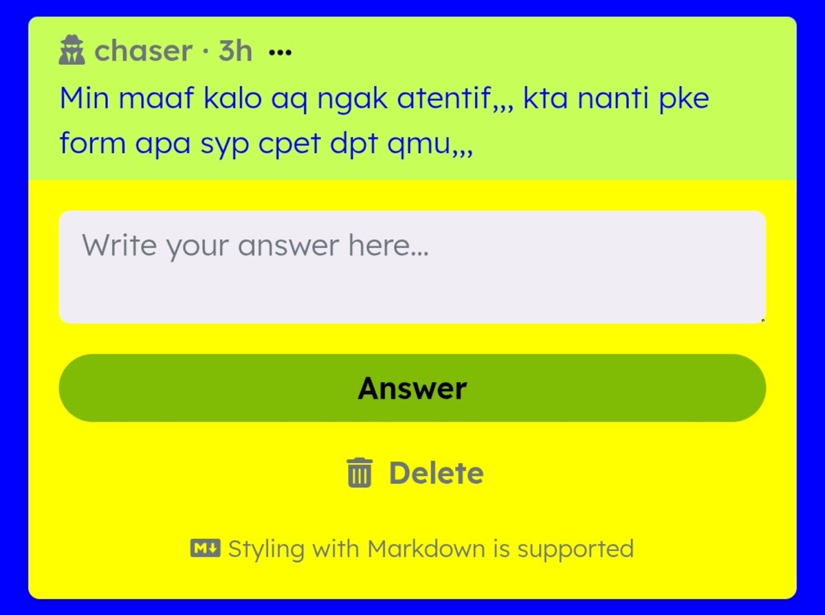 chasingthai's tweet photo. hay hay kami membawa kabar baik untuk GO kita pake sistem FORM FORM FORM!!! santai aja pertanyaannya izi pizi y syg https://t.co/H6PXNo26og