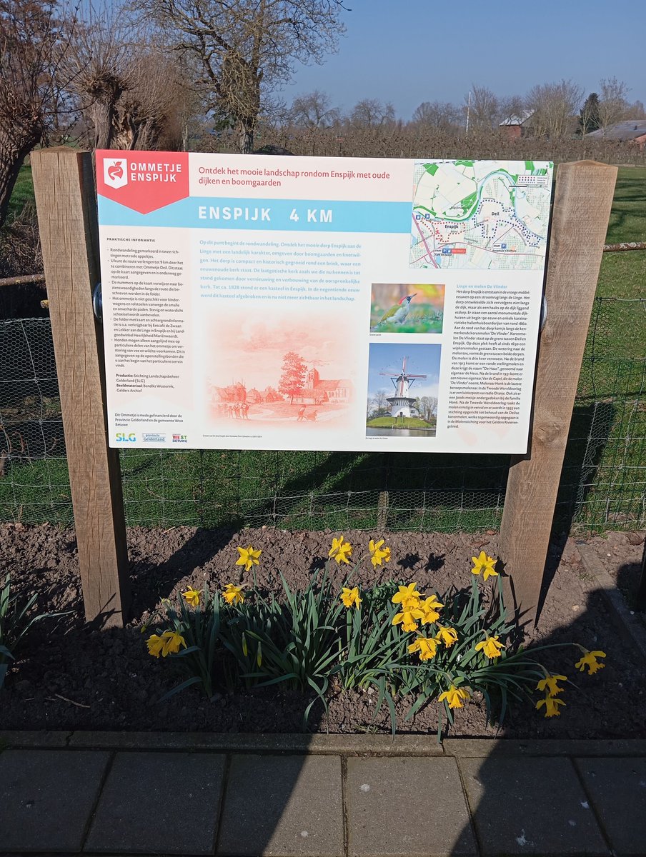 InfopuntEnspijk's tweet photo. 📷Ommetje Enspijk &amp; Deil📷
Wist u dat wij start- en eindpunt van het 📷Ommetje Enspijk📷 ( klompenpad ) zijn. Deze route is 4 km  lang en kunt u uitbreiden naar 9 km met ommetje Deil.
Ook zijn er folders met routekaart en achtergrond informatie bij Toeristeninformatie Enspijk. https://t.co/muFD0skqIE