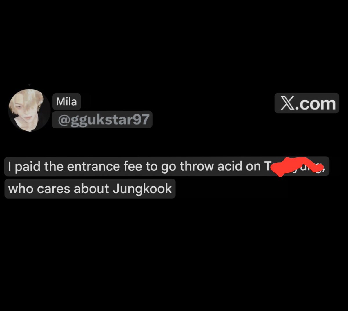 SnipeForV's tweet photo. 🚨 MASS REPORT 
Please report these  Pjms and toxic Jikookers for hate, harassment, and violent threats against 🐯. Their posts contain disturbing and malicious attacks targeting him!

▫️Targeted Harassment
▫️Insults
▫️Hate
▫️VS
▫️ Spam

◾ https://t.co/D4AOiG4iHW
+ accounts 👇🏻 https://t.co/tFlm9pIETM