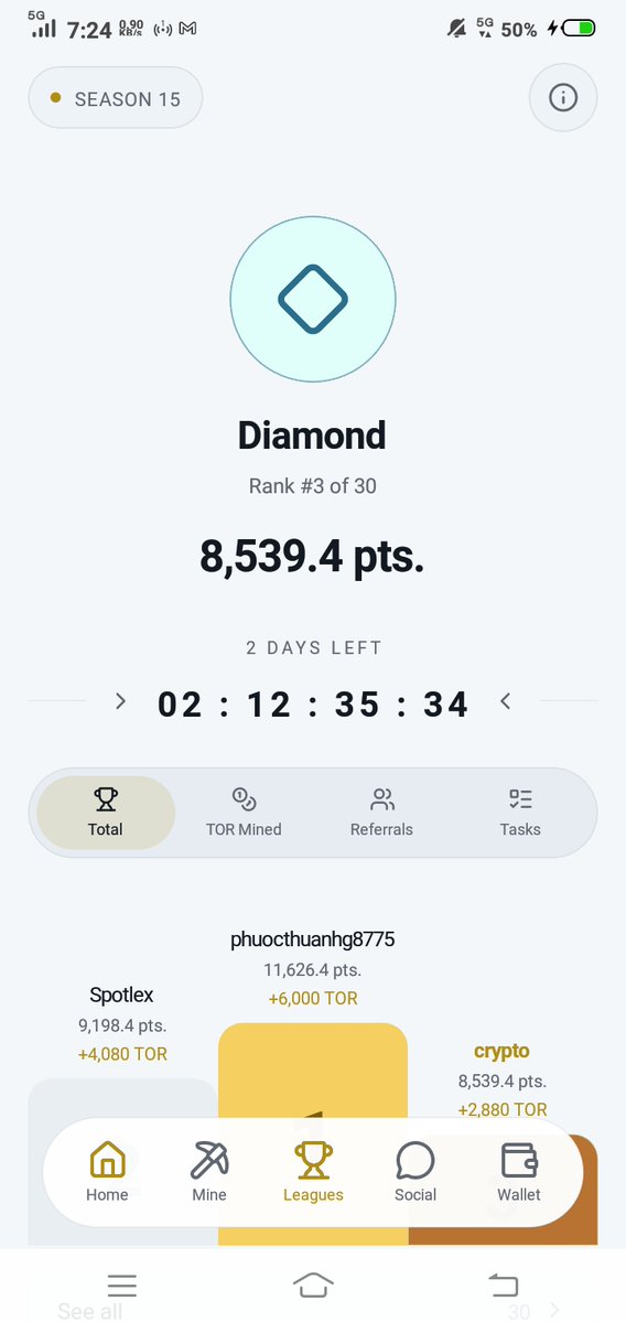 marzing25's tweet photo. 🏆 Rank #3 in @Tor 

The grind is paying off! ⛏️💪
Keep pushing, keep climbing. 🚀

#Torium #TOR #Mining #Web3 https://t.co/bNR3AHPw3K