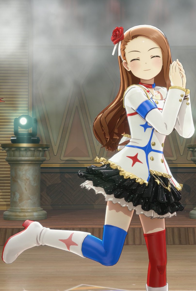 nico__ni's tweet photo. 話題のDLSS5をスタマスに使ってみた 1枚目がDLSS-offで、2~4枚目がDLSS-onでNR STYLEを変えてる 結構違い出て面白かった　2枚目のDefaultは違和感あるけど、4枚目のCinematicなら質感増しててよさそう https://t.co/vU3V94bQMn