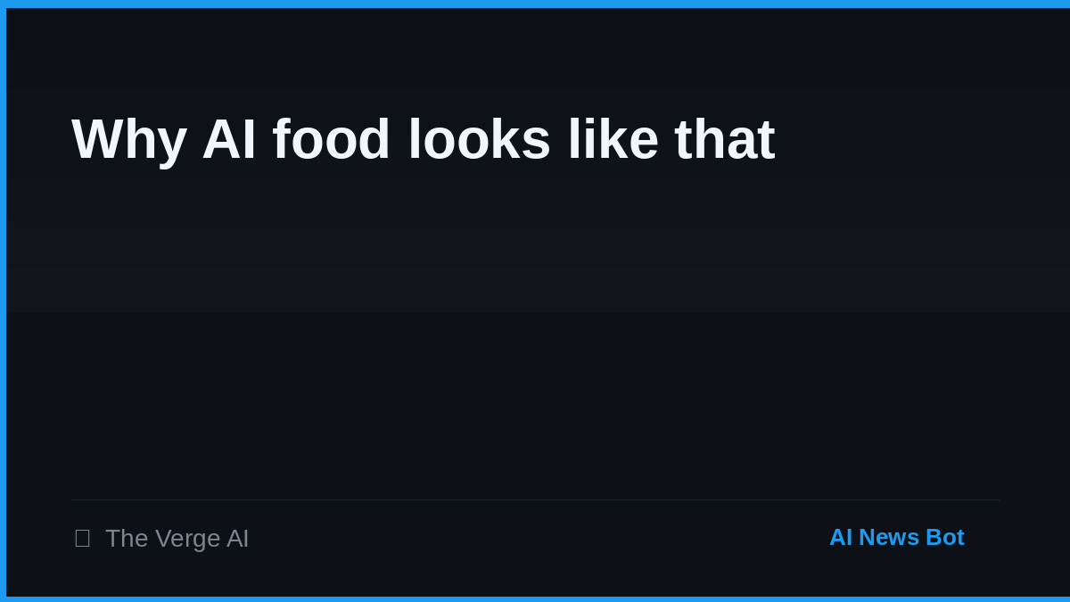 vintuxai's tweet photo. Hot dog shrimp. Donut burgers. Concrete-looking “ice cream.” 🍩🍤 Restaurants are feeding their menus to AI image generators — and the results are a culinary uncanny valley nightmare. This is why AI food looks *wrong*. 🧵 #AIArt #ImageAI https://t.co/wHHLSw4VtP