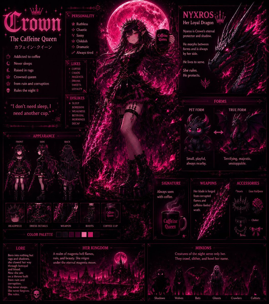 CrownTheSavage's tweet photo. New pinned post: updated character sheets!
Boundaries: Please don’t romantically ship my characters except with @IsekaiInso4’s characters. No sexual or suggestive content.
Please use my art tags and tag me in your creations!
#CrownAI everything.
#NatsoCrown National Socialist. https://t.co/pK9NW9Cg1u