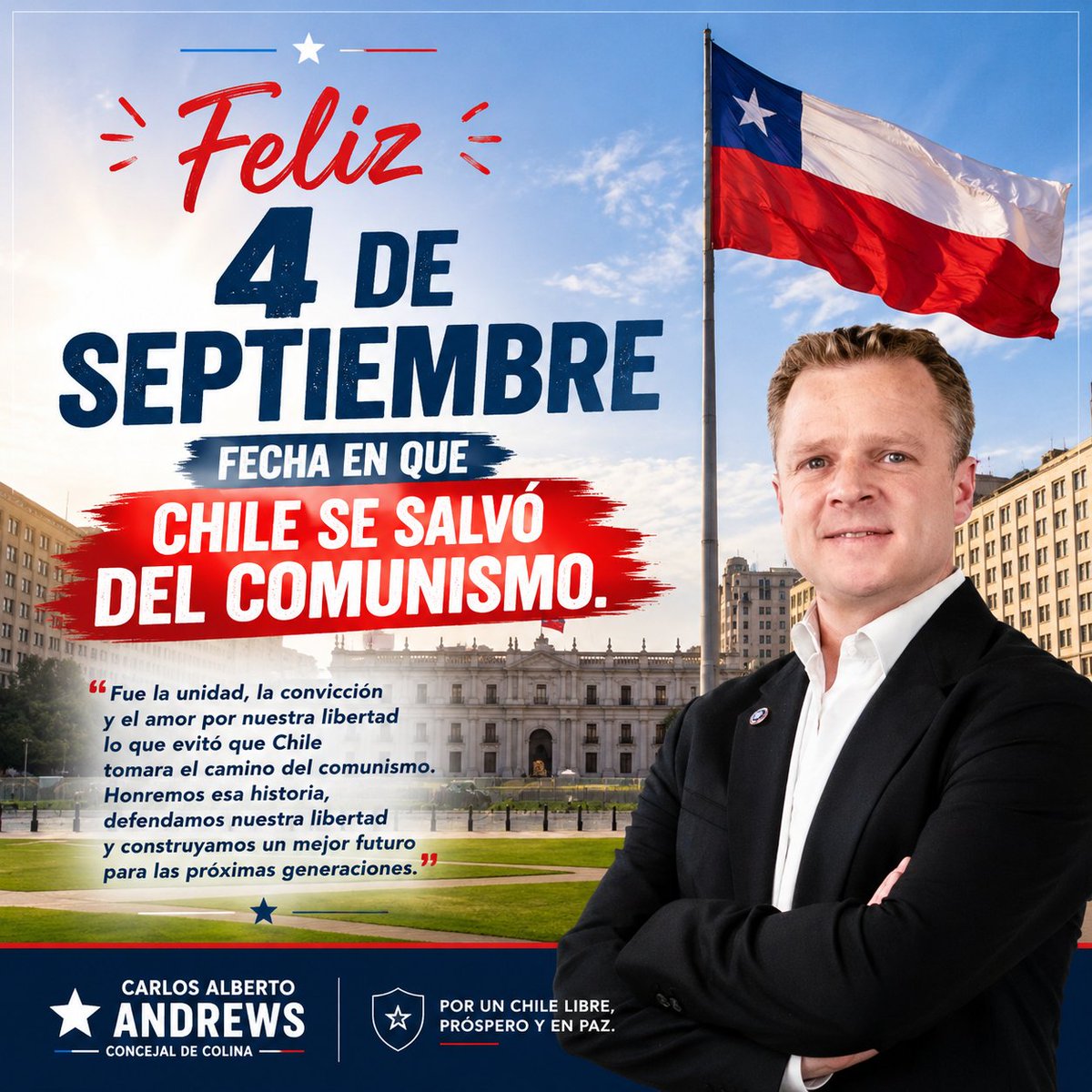 candrews_cl's tweet photo. Feliz 4S 🇨🇱 https://t.co/ye8KhywPNU
