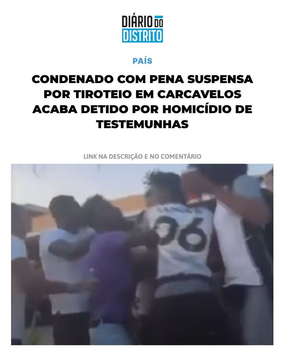joao_sanfins's tweet photo. Disparar contra pessoas pode acabar em pena suspensa.
Escrever palavras proibidas nas redes pode acabar em prisão efetiva.
E o caso do tiroteio ainda degenerou em ataques a testemunhas e num homicídio por retaliação.

A Justiça já nem finge ser igual para todos. https://t.co/WwBox4gTQJ