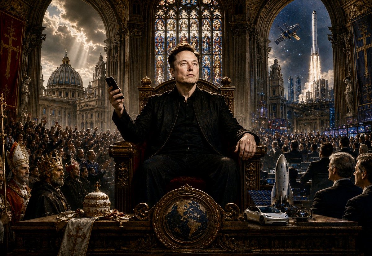 Kristof_Poland's tweet photo. Elon Musk Took the Job the Papacy Left Vacant

For a thousand years, Europe had an authority above power. Not a stronger army – a higher court. The papacy could not tax, conscript, or arrest the men who mattered, and it did not need to. It could declare: this is legitimate, that is corrupt. Kings defied it and universities disputed it, but nobody could ignore it. That was the civilizational axis – the thing that answered the question every civilization must eventually answer: what is all of this for?

That axis broke, and nothing replaced it. States regulate. Markets allocate. Science explains. None of them can say what a civilization should become. Europe got steadily more powerful in means and steadily more lost about ends.

Then one man, with no office and no mandate, started doing the job.

1. Look at what he actually does, several times a day. He does not lobby, does not petition, does not draft policy. He issues verdicts – this is corrupt, this is a lie, this is beneath us, this is what a serious civilization would do. A judgment, in public, with his name on it. That is not commentary. That is the papal instrument, and nobody else in the West is using it.

2. And his profile became the front page. Zola needed one newspaper that a whole nation read in a single morning; that front page has not existed in the West for fifty years. It exists again now – one account, hundreds of millions of readers, no editor between the judgment and the public. The civilization got its shared morning back, in the least expected place.

3. He can do this for the same reason the popes could: he cannot be removed by the people he judges. No board can fire him, no advertiser can starve him – they tried, and he told them where to go, on stage, on the record. Independence is the precondition of the office. Every other candidate for this role – the presidents, the editors, the university heads – must first survive the people they would have to judge.

4. Notice what he judges by. Not left and right. Not the polling. He judges by whether a thing builds or destroys: does this produce more life, more children, more energy, more capability – or does it produce process, dependency, and decline? That is a hierarchy of ends, stated plainly enough that ordinary people can apply it themselves. Which is exactly what an axis is for.

5. The reaction proves the function. Nobody screams at a man with opinions. They scream at a man whose verdicts stick – whose judgment carries beyond his own tribe and cannot be answered with a press release. The fury directed at him is the same fury directed at Rome by every prince who found himself declared in the wrong and could not make it stop.

6. He did not seek this. It fell to him because the seat was empty – and it was empty because we emptied it, and then spent a century discovering that a civilization without an axis keeps its wealth and loses its purpose. Reality does not tolerate the vacancy. If no legitimate authority says what is corrupt, the position gets filled by whoever has the reach and the nerve.

7. But one man is not an institution, and that is the whole problem. The papacy lasted a millennium because it was a structure, not a person – it survived bad popes, mad popes, captive popes. What we have now is the function without the institution: a single mortal, a single account, a single platform. This works exactly as long as he does.

So the task is not to find a better man for the job. It is to build the thing that outlives the man – a public council, transparent, with a published hierarchy of values and the nerve to issue verdicts under its own name. Musk proved the seat is not obsolete. Now we have to build the chair.

The Council of Western Civilization