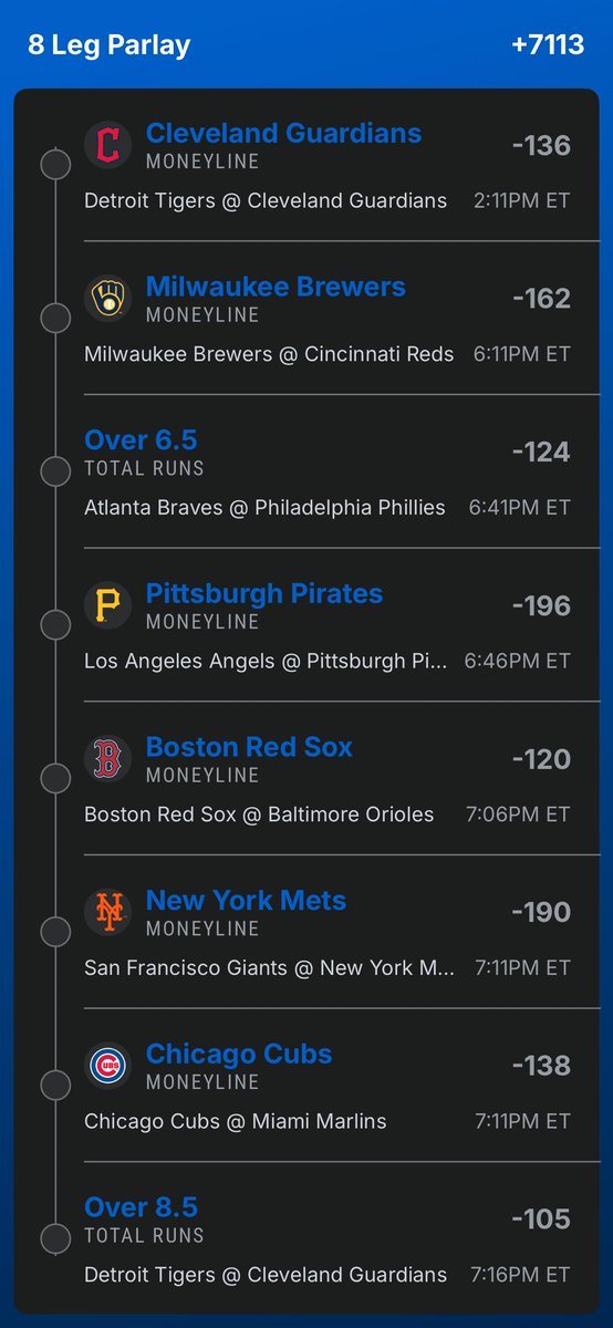 Lottolocks's tweet photo. FRIDAY SCRIPT #MLB 👀⚾

@Playbook (link to tail in comments 🔗) https://t.co/dy4e2vc5J4