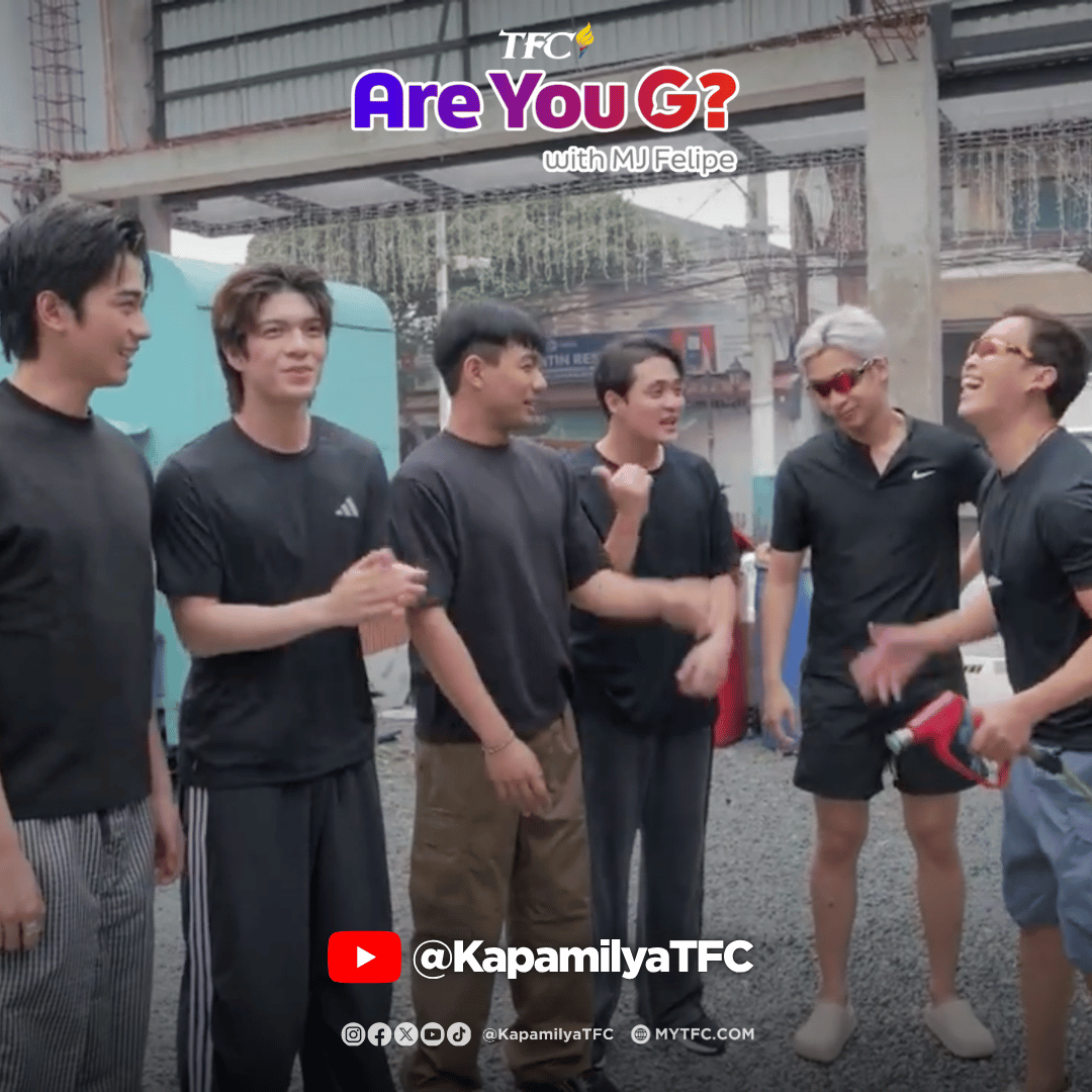 KapamilyaTFC's tweet photo. Carwash ba kamo? Sagot ng @bgyo_ph yan! 🚗🫧😍

G na G for another #FRESH challenge, the #AcesOfPop team up to wash @mjfelipe's car here on #AreYouGwithMJFelipe, via TFC’s YouTube Channel! 📺✨
@starmagicphils 
#AreYouGBGYO #BGYO #BGYO_ph #AreYouG  #BGYO_OnDemand https://t.co/YCtXxEr4Af