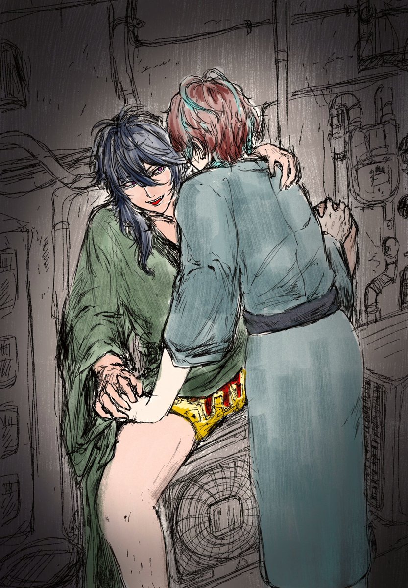 ykk_sein's tweet photo. #独帝深夜のワンドロワンライ
お題「浴衣」＋7h
路地裏ではじめる👔🎲 https://t.co/Og4eoVfVhZ