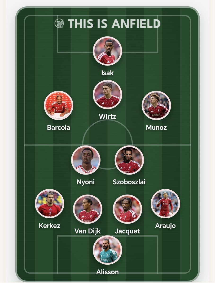 ArnoldTothPal1's tweet photo. Change my mind, but this is our most ideal starter. #LFC https://t.co/r0R0mMS8VP