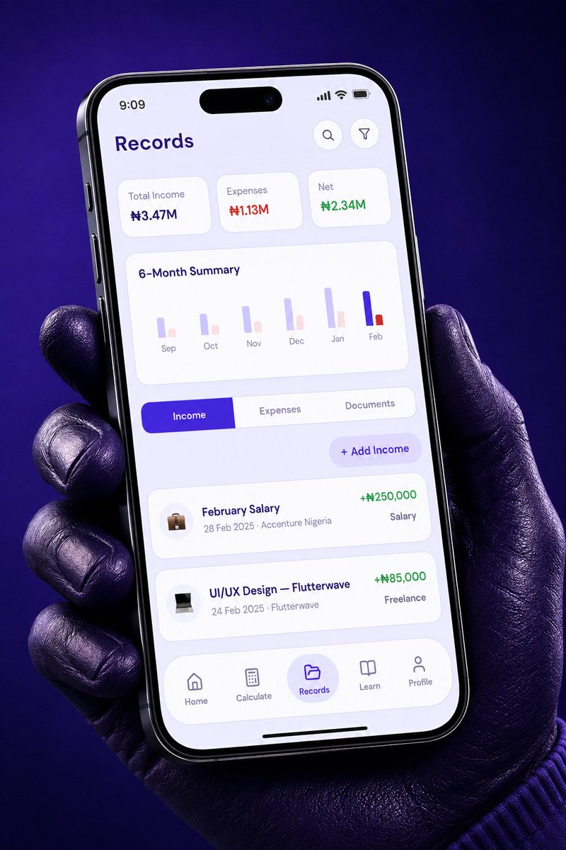 EnochUXweb3's tweet photo. @BasitOriola Tax App Design https://t.co/cuoKmQAhiD