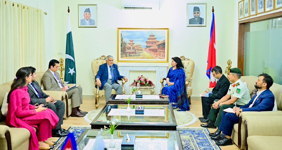 ForeignOfficePk's tweet photo. Deputy Prime Minister/Foreign Minister Senator Mohammad Ishaq Dar @MIshaqDar50 visited the Embassy of Nepal in Islamabad today and signed the Condolence Book opened in memory of those who lost their lives in the devastating floods and landslides in Nepal.

The DPM/FM conveyed his heartfelt condolences to the bereaved families and expressed Pakistan’s solidarity with the Government and people of Nepal. He noted that climate change is having a disproportionate impact on countries of the region, with severe consequences for lives, livelihoods and infrastructure.

He prayed for the departed souls, the swift recovery of the injured, and the safety of those still missing. Reaffirming Pakistan’s support for Nepal’s relief and recovery efforts, he conveyed Pakistan’s readiness to extend all possible assistance in overcoming the consequences of this natural calamity.