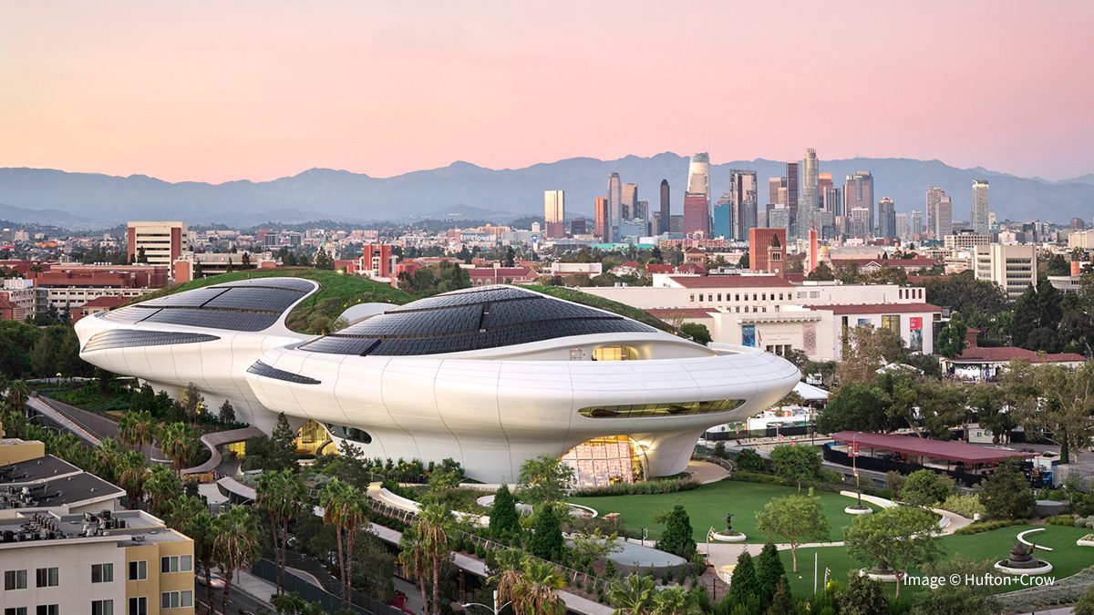 ArchDaily's tweet photo. The Lucas Museum of Narrative Art has confirmed that it will open to the public on September 22, 2026, releasing new images of its completed building. 

The date aligns with the announcement made by the institution nearly a year ago.

Follow the link to read more about this topic: https://t.co/rqnltohFZA