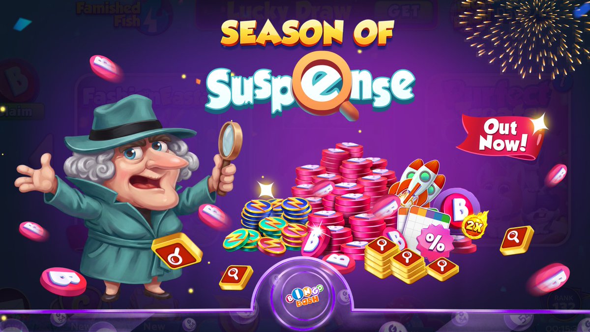 PlayBingoBash's tweet photo. 🔎 THE SEASON OF SUSPENSE IS HERE! 🕵️✨

Mysteries, surprises, and exciting rewards await! 👀 🕵️ Would you rather be the detective or the suspect? 🔍

Play Bingo ▶️ https://t.co/ik51nX6BQG 

#BingoBash #SeasonOfSuspense #Bashfam https://t.co/1TVDOCjnk2