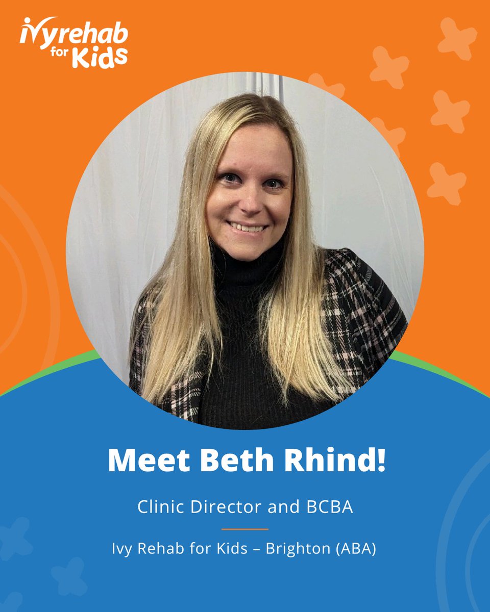 Ivy__Health's tweet photo. Meet Beth Rhind, Clinic Director &amp; BCBA at Ivy Rehab for Kids – Brighton (ABA)! 💚 Passionate about helping autistic children thrive. Join us—hiring BCBAs ready to make an impact! https://t.co/roZQ1nrDoW