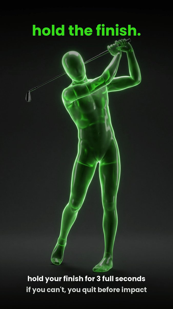 PocketCaddie's tweet photo. swing through it — the ball is on the way, not the destination
the silent killer: decelerating. slowing into the ball = fat shots and slices
full breakdown in the slides. PocketCaddie, now on the App Store
#golf #golftips https://t.co/ytWa14TfKb