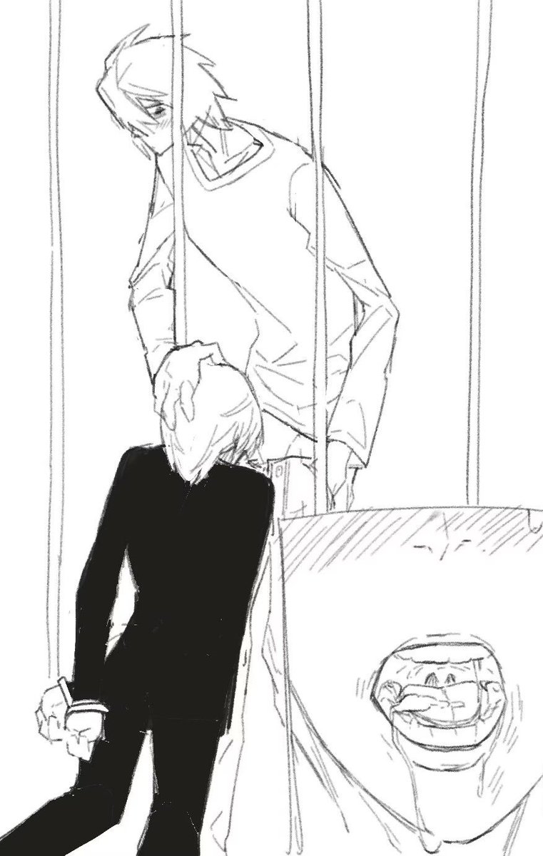 Shikashiran's tweet photo. 監獄内のご奉仕
#L月 
#deathnote https://t.co/BZePdbRsdq