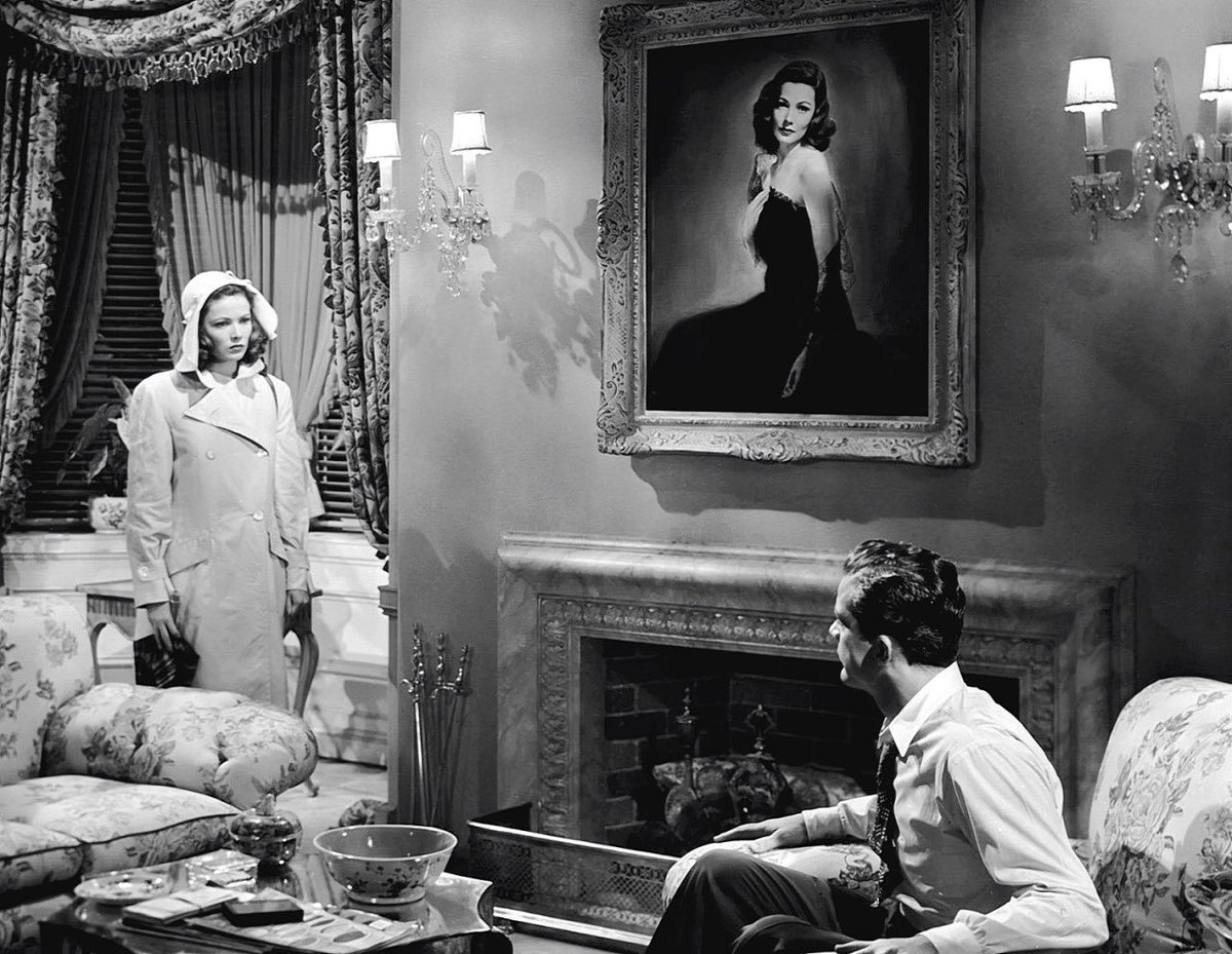 ridethepastlane's tweet photo. Gene Tierney and Dana Andrews starred in Laura (1944) https://t.co/HpLuWPdnUZ
