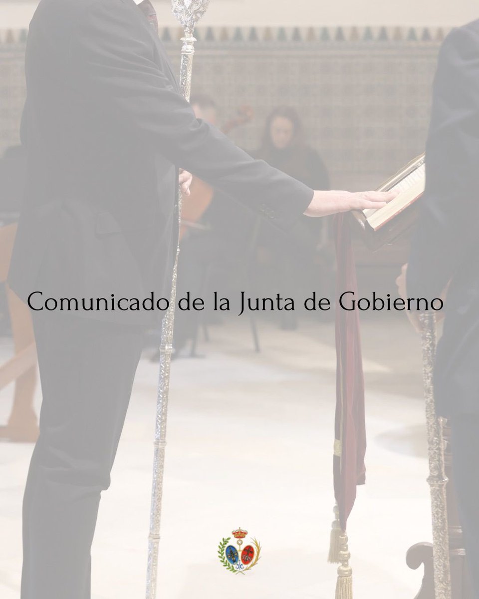 HermandadPaz's tweet photo. HERMANDAD | Comunicado de la Junta de Gobierno https://t.co/xwdPHEPDvt