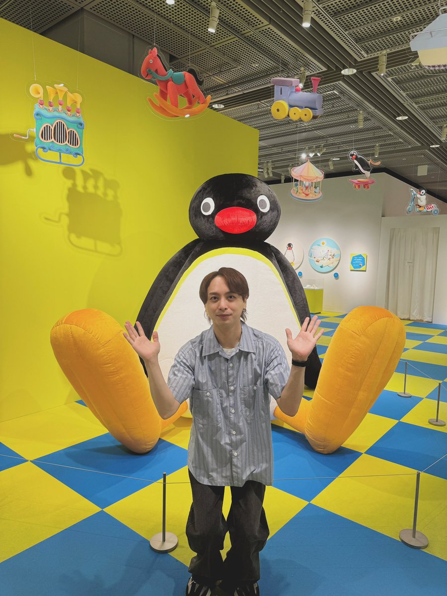 fumiya_fum's tweet photo. 有楽町ミュージアムで開催中の
『可愛いだけじゃない！？ピングー展』に岩崎さんと遊びに行ってきました。
貴重な資料やクレイモデルの展示、楽しく遊べる体験型展示など、盛り沢山で楽しかったです。
個人的には身体を動かすコーナーがへとへとになれておすすめです。
9/6まで開催中です！是非是非。 https://t.co/por9TsSccQ