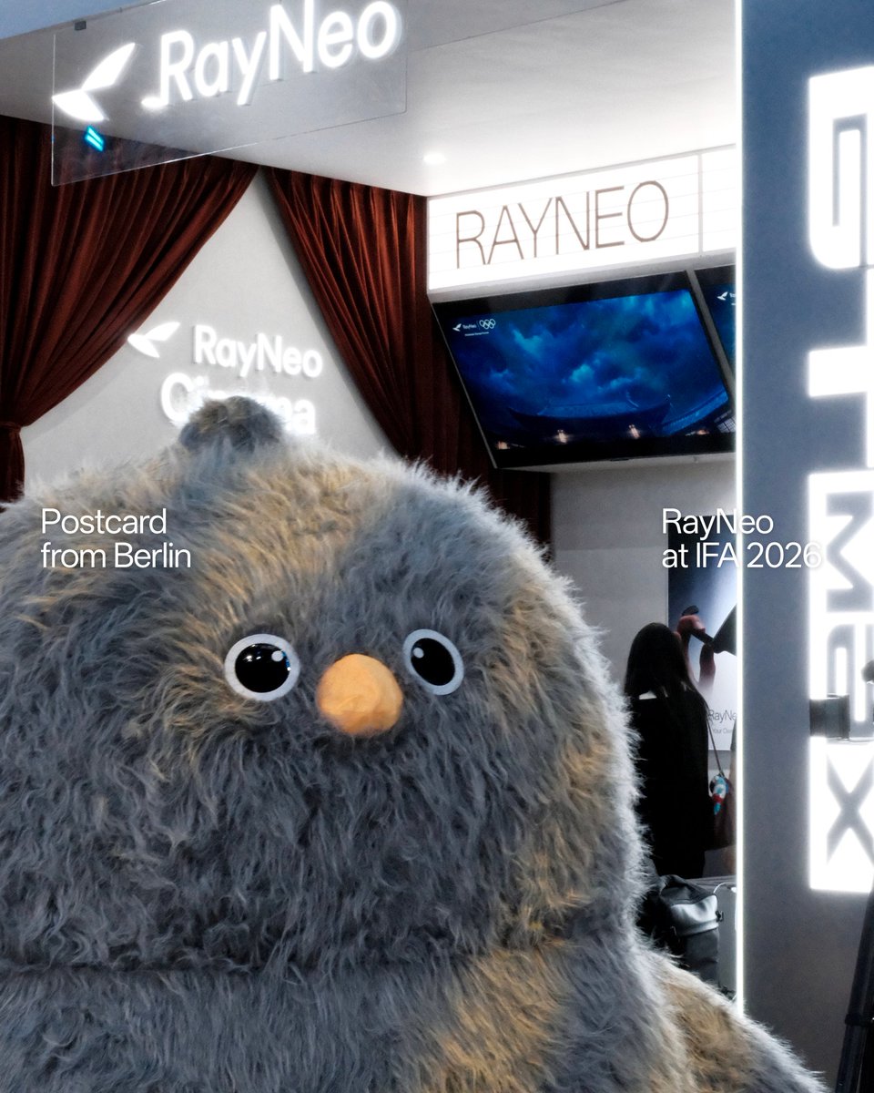 rayneo_global's tweet photo. POV: you came to IFA and somehow ended up at the movies. 🍿
📍Hall 21A, Messedamm, Berlin
#IFA2026 #RayNeo #RayNeoiO #RayNeoGTMax https://t.co/3v0Iv5Dzai