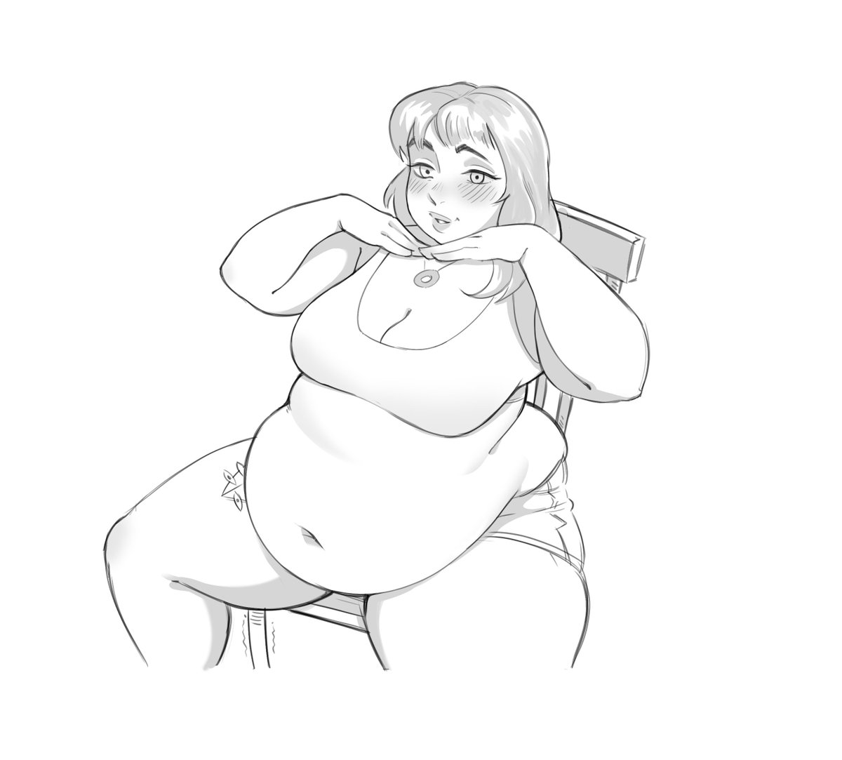 WorthlessChub's tweet photo. Haven't done one of these in a while, who better to start off with than queen @TianasTummy herself! :D https://t.co/Ag1UDR8j1L