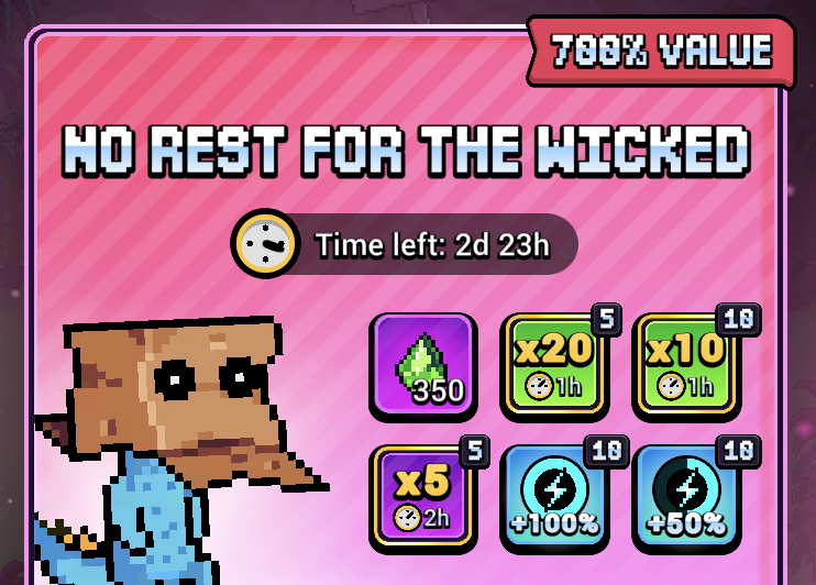 AngryDynomites's tweet photo. WEEKEND POWER-UP IS HERE! 🔥

Bundle of Quality and No Rest for the Wicked are now live, packed with RAWR Crystals, Boosts, Power Packs, Eggs, and more - with up to 750% value!

Available for only three days. Which one are you grabbing? 👀 https://t.co/V2ZW8tCYEG