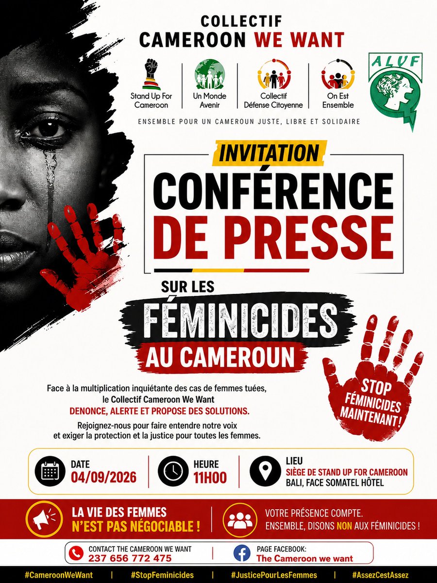PTchokoua's tweet photo. 2/n
Pour cette immense figure comme pour les nombreuses femmes/filles s'ajoutant à l'interminable liste des victimes, je porte le noir car les décennies passent et l'immobilisme de ce régime demeure constant, tant ils s'en foutent de ceci comme du reste (...)
#FridayInBlack https://t.co/Wq9tnKUPjd