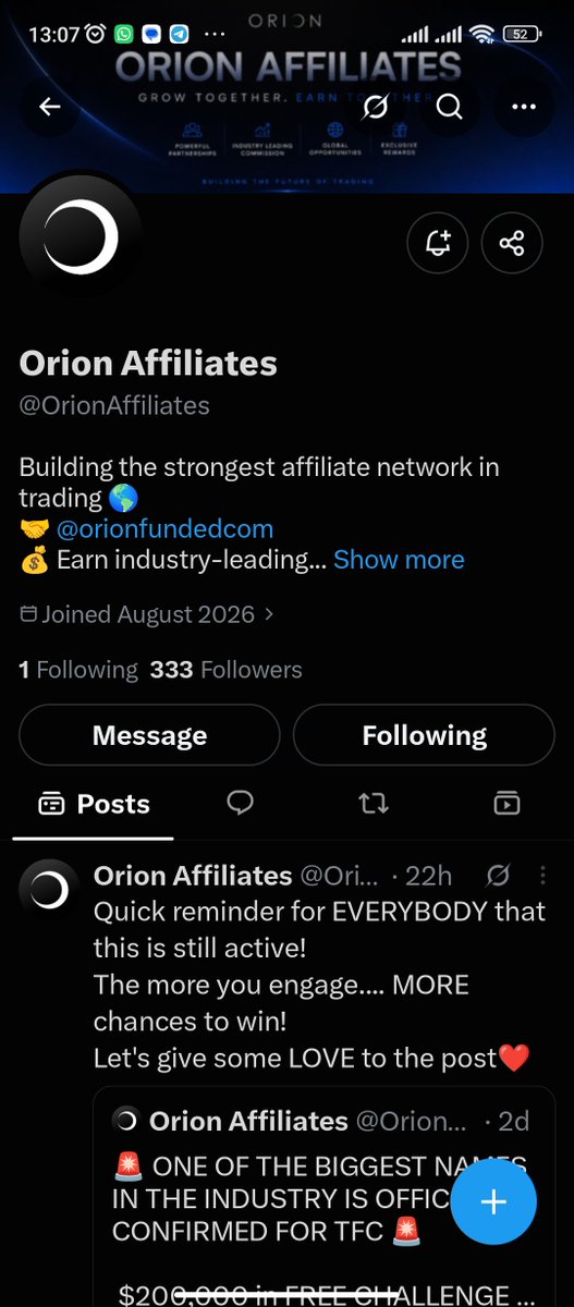 NOBLEOFCRYPTO's tweet photo. @web3LEGEND5 @Orionfundedcom @OrionAffiliates @De_Lucktrades 
@Mikaelsonani_9 https://t.co/bUpr9LXX0w