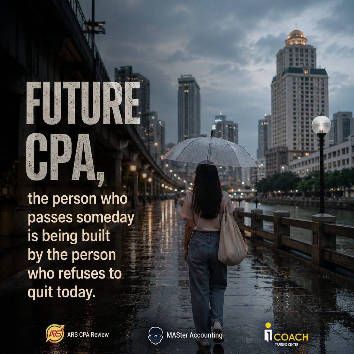 JmanLopo's tweet photo. Future CPA, the person who passes someday is being built by the person who refuses to quit today. 💙

#FutureCPA #CPAJourney #CPAaspirant #KeepGoing #CPAReview https://t.co/n2ucsZUGSv