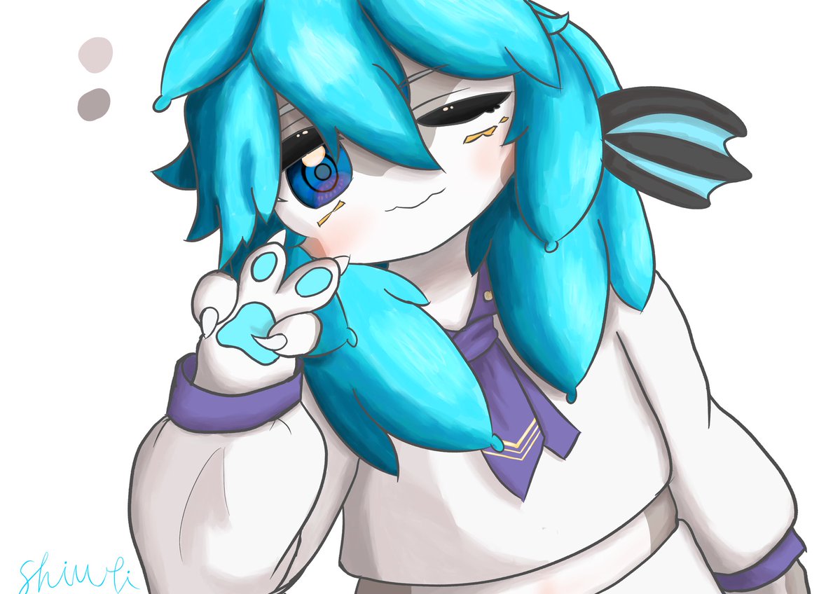 syamune1999's tweet photo. フレンドのネロミアちゃん描いた！ https://t.co/j2TgJCEYuq
