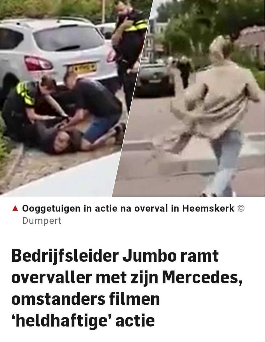 Verdachte van overvallen aangereden en aangehouden in Heemskerk
