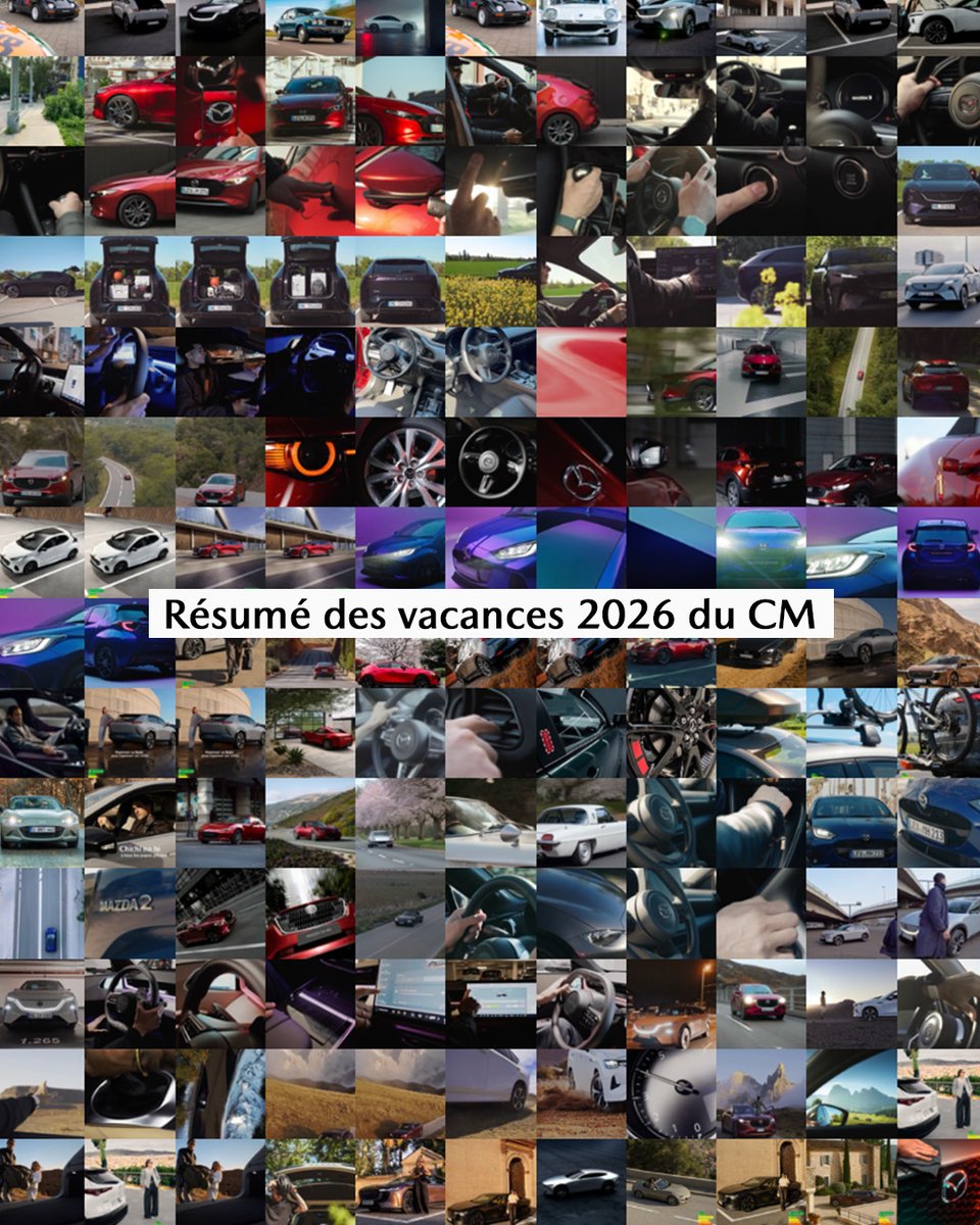 MazdaFrance's tweet photo. Les couchers de soleils ? Mouais ...
La plage ? Cool, cool... 
Des Mazda sur les routes ? Ça, c'est des vacances. 

Et vous, c'était comment vos vacances en Mazda ? 👀 https://t.co/YhRvwkoWQi