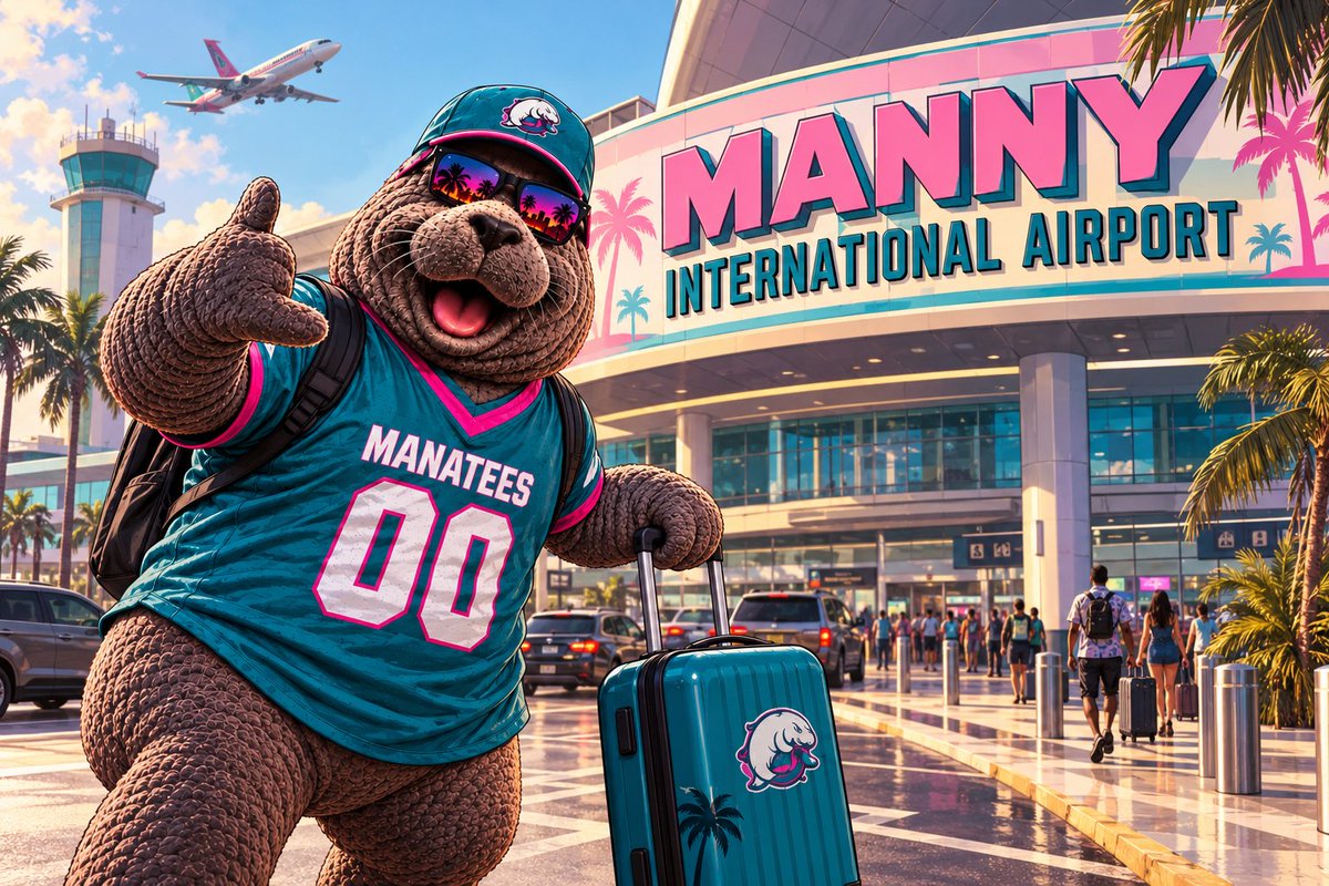 manateesmayhem's tweet photo. BREAKING — Miami officials reportedly have concerns about renaming the airport “Vice City Airport.”

Manatees ownership has offered a compromise:

✈️ MANNY INTERNATIONAL AIRPORT
Nobody has responded yet.

#GTA6 #MMWTF https://t.co/UCIRqP5RXJ