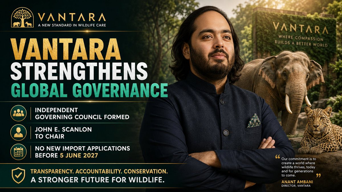 ElizaBegumdvte's tweet photo. #VantaraGovernance Finally someone serious about conservation. John Scanlon bringing CITES credibility to Vantara's council… independent voices matter when you're actually protecting wildlife, not just talking about it yaar 🌿 https://t.co/XmLqde9UKX