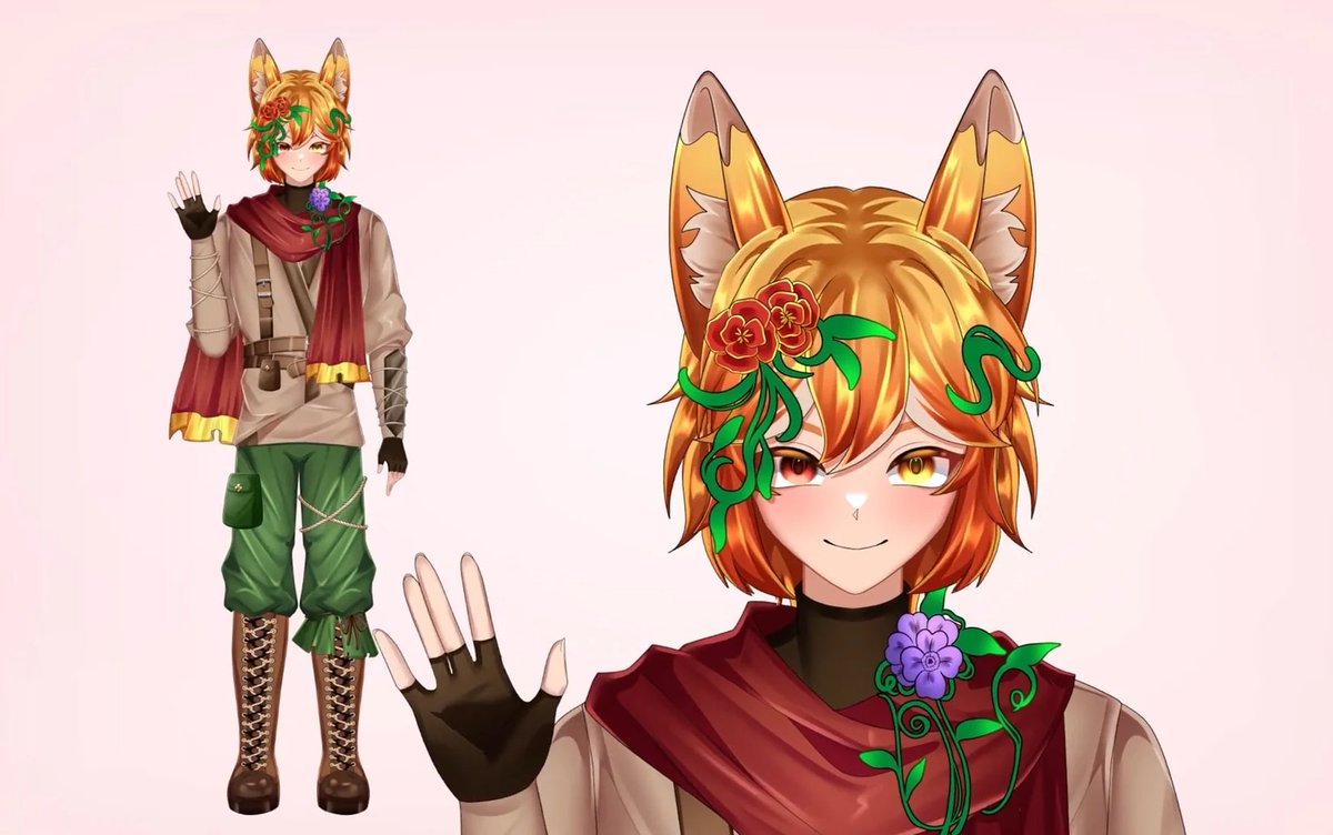 alinathegoat_'s tweet photo. recent commission 🦊loved working on the flowers + vines on this one
rt appreciated~
#Live2D #Vtuber #pngtuber #vtubercommission https://t.co/LNsxjbDbIt