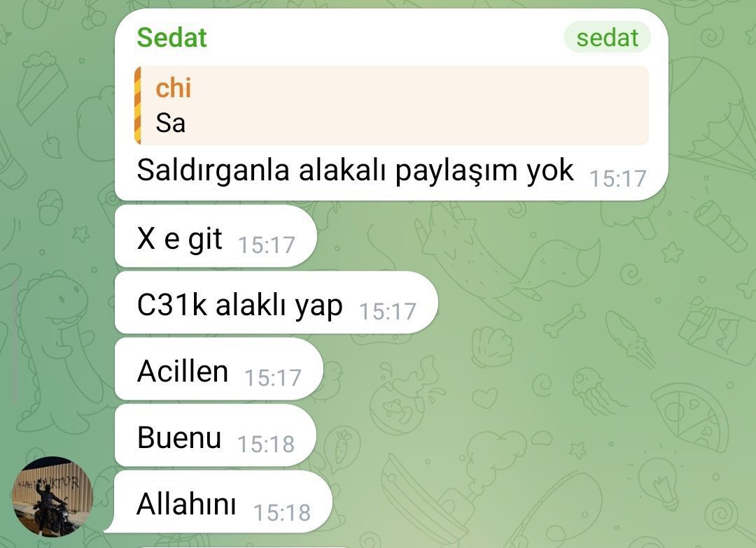 gbhayalll's tweet photo. Türk halkına , bayrağına , devletine türlü hakaretler eden 
Kadınlara , çocuklara hayati tehditler eden
Masum hayvanların acılarını içerik malzemesi yapan c31k denen terör örgütü bitirilmelidir 

#C31KTutuklansın https://t.co/r24rycMQiD