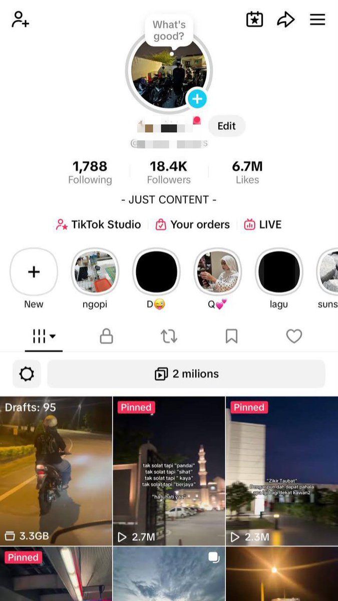 alvinsbn's tweet photo. WTS ACC TIKTOK PRICE AJUKAN KE DM ?! 
#zonauangㅤ https://t.co/j85FvIXnKL