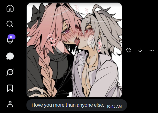 WolfSmoocher's tweet photo. This is the type of attention that I deserve to wake up to while I leave you on read. *Especially* if you're already in a relationship with some loser that'll never find out. https://t.co/5zu3depq79