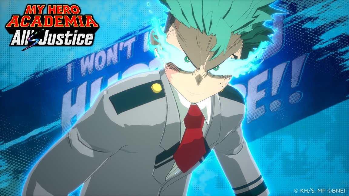 BandaiNamcoEU's tweet photo. MY HERO ACADEMIA: All's Justice Free Update!
Izuku Midoriya One For All’s "Uniform" costume has received a new hairstyle option, letting you switch to his shaved-side look!

Give it a try and customize Deku to your preferred style!
#MHA #MHAAJ https://t.co/18HBoC36Ml