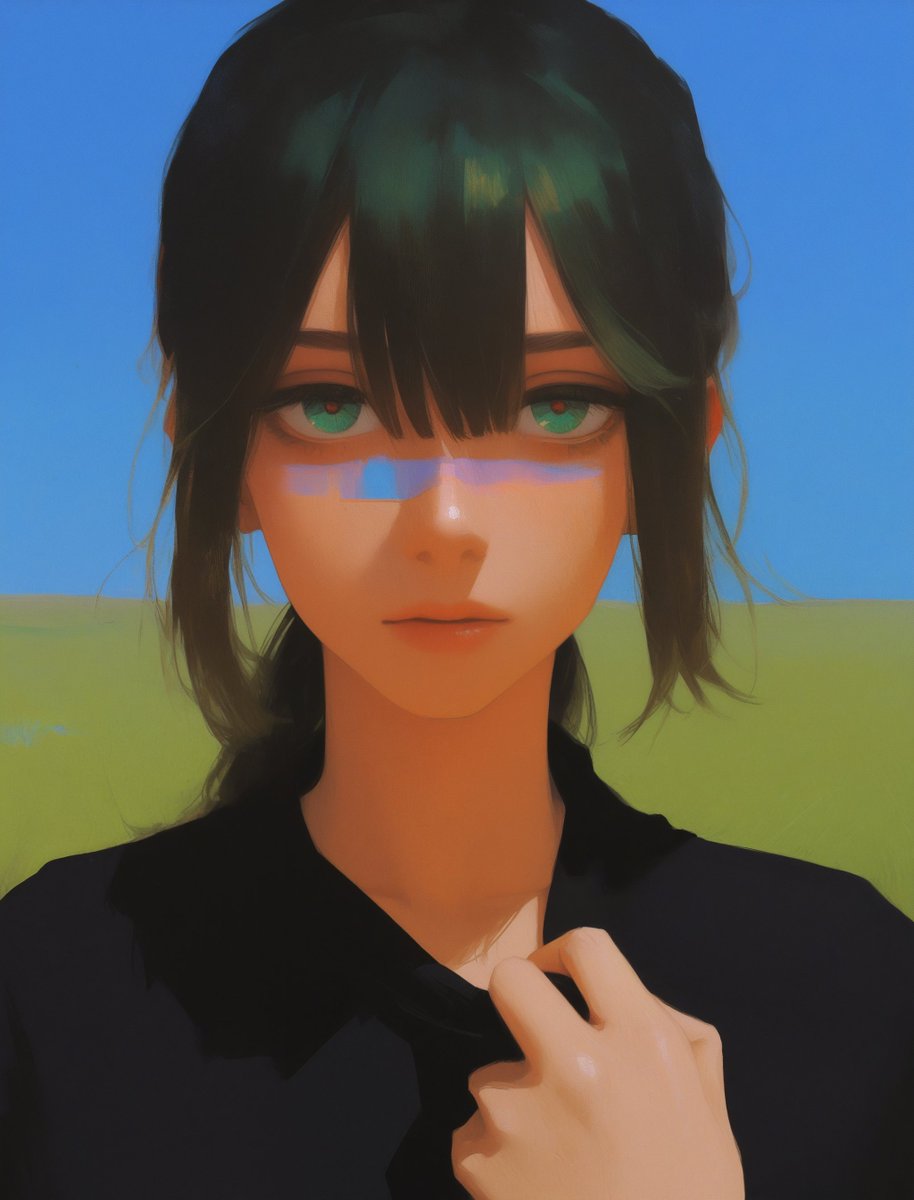 gritfuture's tweet photo. Sky, field, and absolutely no comment. #AIart #AIイラスト https://t.co/QvlZ8PBrmV