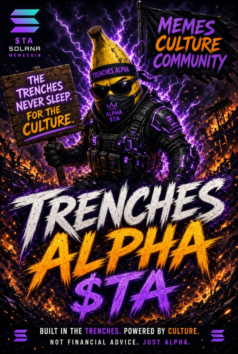 TrenchesAlpha5's tweet photo. THE TRENCHES NEVER SLEEP. 🫡🔥⚡$TA is not for the weak.
Only real ones survive in the trenches.Raw memes. Real culture. Pure alpha.
Solana pe locked. Community pe https://t.co/dKWNfqkQF9 watching or you already in? 👀
Join the trenches or stay poor.#TrenchesAlpha #TA #Solana https://t.co/S72KNqfLWO