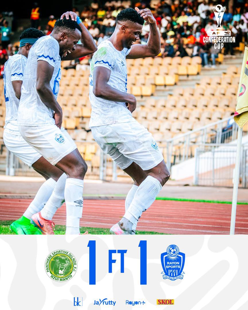 rayon_sports's tweet photo. CCC 2026 🏆 | PRELIMINARY ROUND | 1ST LEG

FT

Panthère du Ndé 1–1 Rayon Sports

Still all to play for! https://t.co/51yYRuhlh2