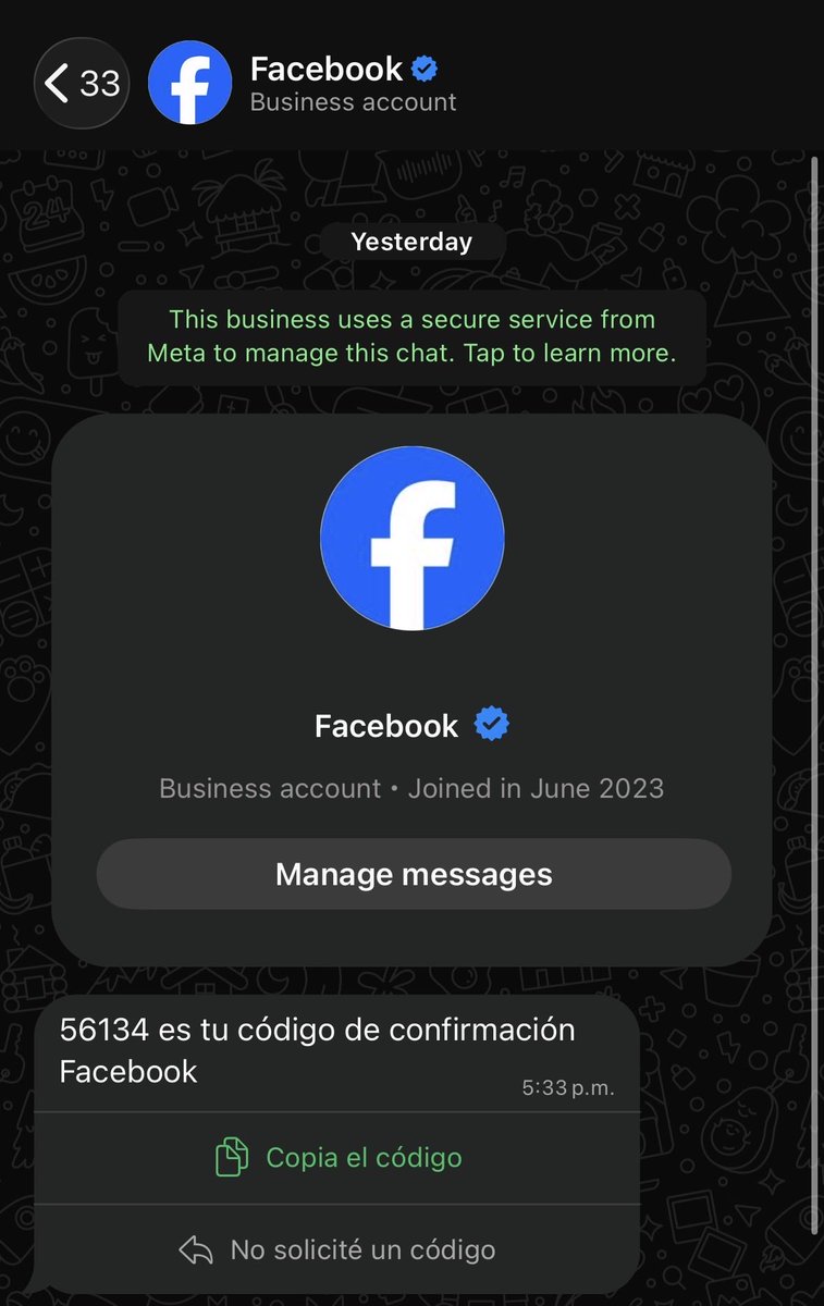 fbarba219's tweet photo. @ivillasenor A mi ayer me contactó Facebook! https://t.co/Zu1ff1yvv6