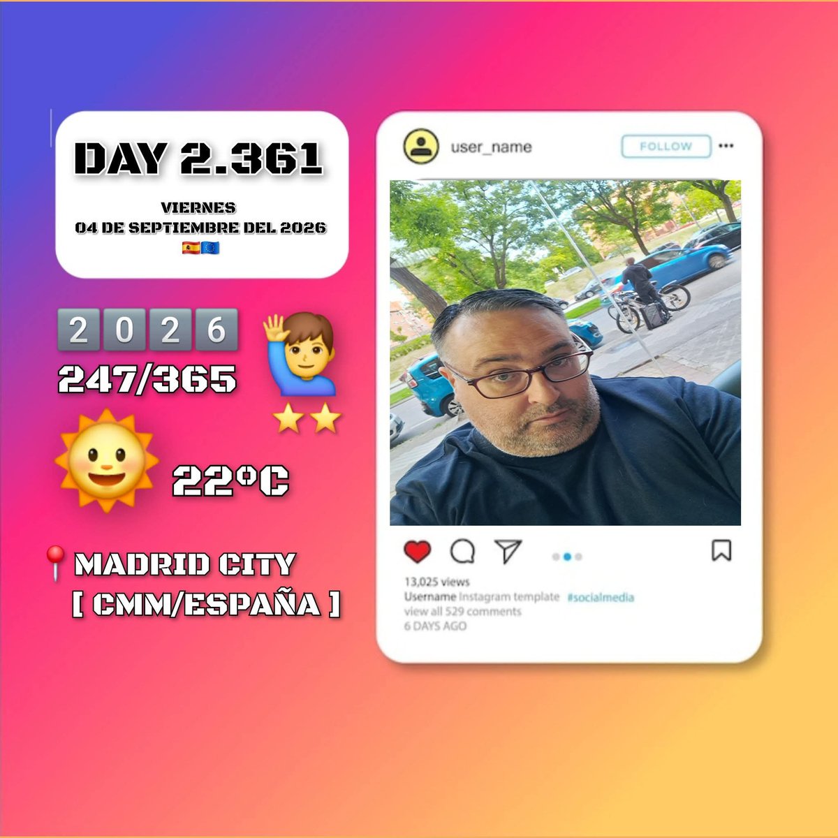jairomena1975's tweet photo. Day 2.361
#FelizDia #MadridCity #Spain���!!! 📱🌧🤗📅👀🇪🇦💪🙋‍♂️👋🏻 https://t.co/gb3a6n4gl8