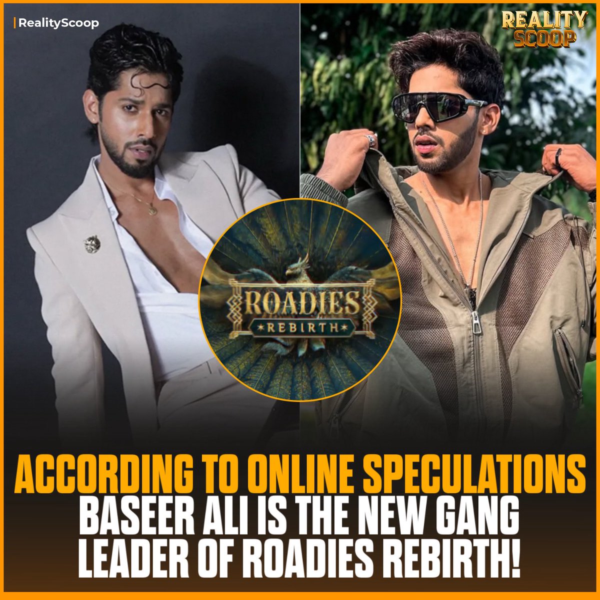 reality_scoop_'s tweet photo. Big news for Baseer Ali fans! 🔥 Baseer is officially stepping in as the new Gang Leader of Roadies Rebirth and will be present at tomorrow’s auditions.

And it’s a double celebration for his fans as tomorrow also marks Baseer’s birthday! 🎉 From birthday celebrations to a brand-new Roadies chapter — it couldn’t get better!

Are you excited to see Gang Leader Baseer? 👀

#BaseerAli #RoadiesRebirth #MTVRoadies #GangLeader #RealityScoop