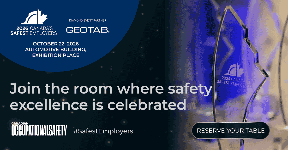 COSmagazine's tweet photo. Gather your team, colleagues and industry peers and join us at the 2026 Canada's #SafestEmployers Awards!

Reserve your table today: https://t.co/JC8Vw6GwWQ https://t.co/bbvpqtcNDY